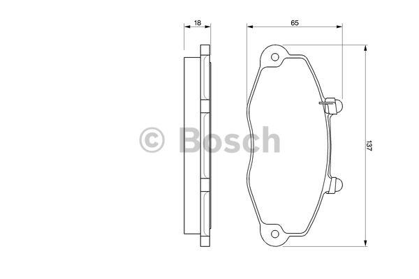 Bosch 0 986 424 493 Brake Pad Set, disc brake 0986424493: Buy near me in Poland at 2407.PL - Good price!