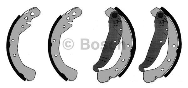 Bosch F 026 004 658 Brake shoe set F026004658: Buy near me in Poland at 2407.PL - Good price!