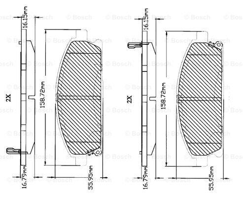 Bosch F 03B 150 044 Тормозные колодки дисковые, комплект F03B150044: Отличная цена - Купить в Польше на 2407.PL!