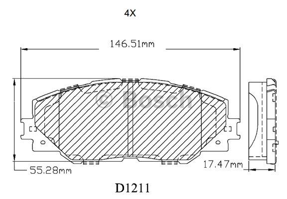 Bosch F 03B 150 172 Brake Pad Set, disc brake F03B150172: Buy near me in Poland at 2407.PL - Good price!