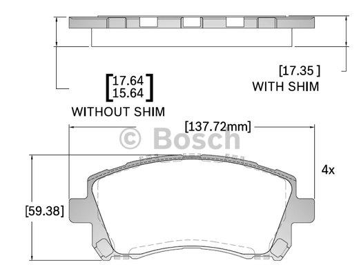 Bosch F 03B 150 273 Гальмівні колодки, комплект F03B150273: Приваблива ціна - Купити у Польщі на 2407.PL!