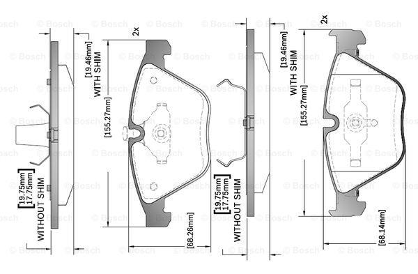 Bosch F 03B 150 317 Klocki hamulcowe, zestaw F03B150317: Dobra cena w Polsce na 2407.PL - Kup Teraz!