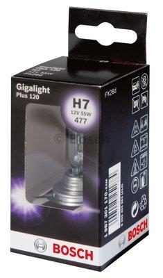 Лампа галогенна Bosch Gigalight Plus 120 12В H7 55Вт +120% Bosch 1 987 301 170