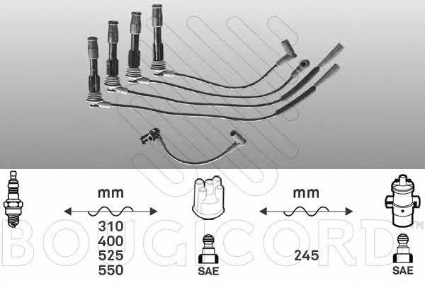 Bougicord 2476 Ignition cable kit 2476: Buy near me in Poland at 2407.PL - Good price!