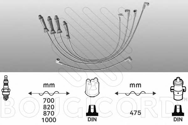 Bougicord 3375 Ignition cable kit 3375: Buy near me in Poland at 2407.PL - Good price!
