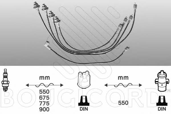 Bougicord 3379 Ignition cable kit 3379: Buy near me in Poland at 2407.PL - Good price!