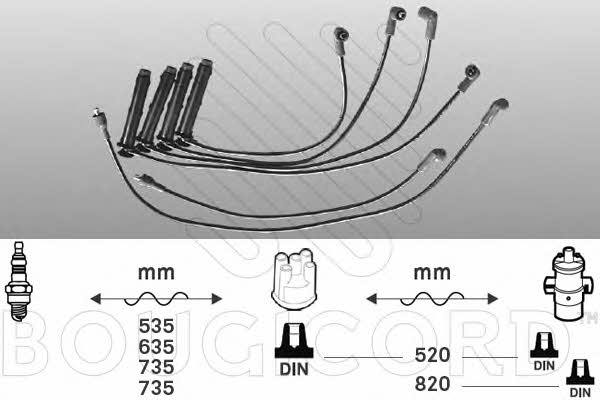 Bougicord 7214 Ignition cable kit 7214: Buy near me in Poland at 2407.PL - Good price!