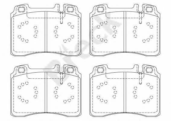 Breck 21153 00 701 20 Brake Pad Set, disc brake 211530070120: Buy near me in Poland at 2407.PL - Good price!