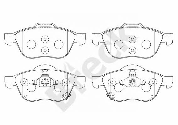 Breck 23996 00 701 00 Brake Pad Set, disc brake 239960070100: Buy near me in Poland at 2407.PL - Good price!