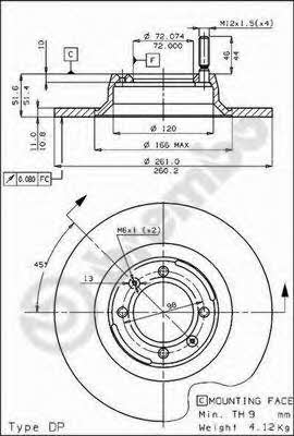 Breco BS 7156 Niewentylowana przednia tarcza hamulcowa BS7156: Dobra cena w Polsce na 2407.PL - Kup Teraz!