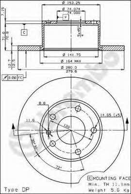 Breco BS 7220 Tarcza hamulcowa BS7220: Dobra cena w Polsce na 2407.PL - Kup Teraz!