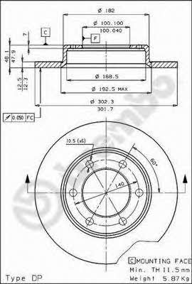 Breco BS 7289 Диск гальмівний BS7289: Приваблива ціна - Купити у Польщі на 2407.PL!