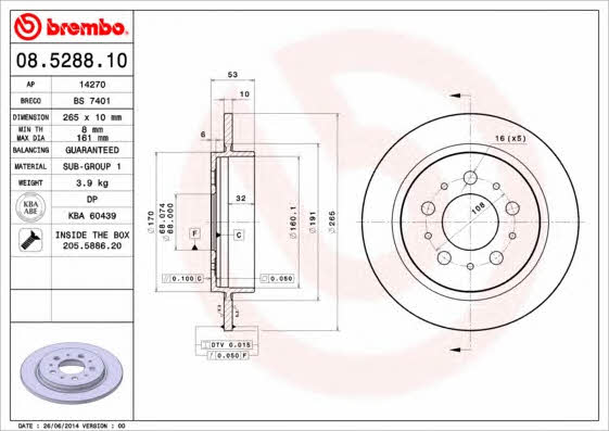 Breco BS 7401 Tarcza hamulcowa tylna, niewentylowana BS7401: Atrakcyjna cena w Polsce na 2407.PL - Zamów teraz!