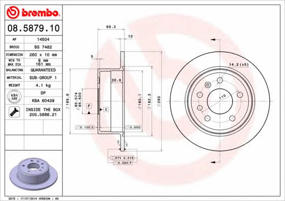 Breco BS 7482 Tarcza hamulcowa tylna, niewentylowana BS7482: Dobra cena w Polsce na 2407.PL - Kup Teraz!