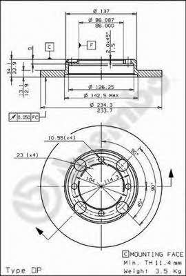 Breco BS 7548 Niewentylowana przednia tarcza hamulcowa BS7548: Dobra cena w Polsce na 2407.PL - Kup Teraz!