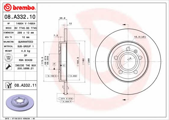 Breco BS 7745 Tarcza hamulcowa tylna, niewentylowana BS7745: Dobra cena w Polsce na 2407.PL - Kup Teraz!