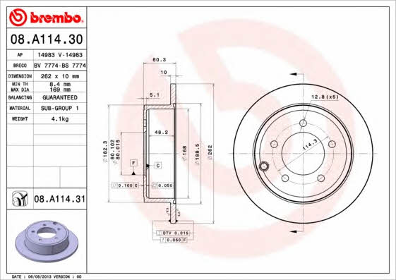 Breco BS 7774 Тормозной диск задний невентилируемый BS7774: Отличная цена - Купить в Польше на 2407.PL!