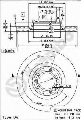 Breco BS 7861 Innenbelüftete Bremsscheibe vorne BS7861: Kaufen Sie zu einem guten Preis in Polen bei 2407.PL!