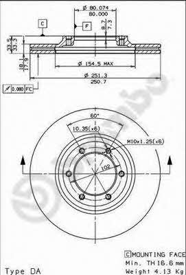 Breco BS 8036 Wentylowana przednia tarcza hamulcowa BS8036: Dobra cena w Polsce na 2407.PL - Kup Teraz!