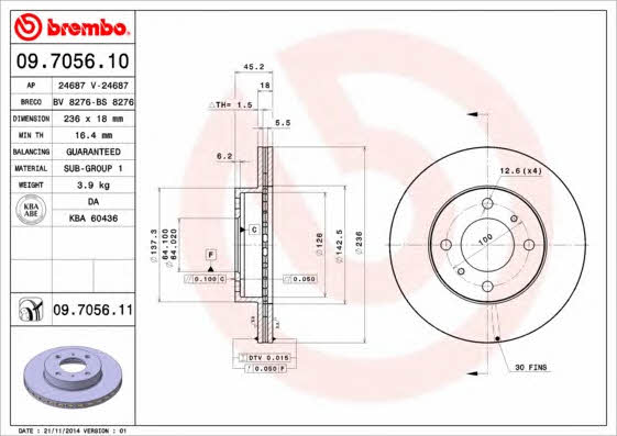 Breco BS 8276 Тормозной диск передний вентилируемый BS8276: Отличная цена - Купить в Польше на 2407.PL!