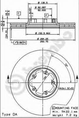 Breco BS 8430 Front brake disc ventilated BS8430: Buy near me in Poland at 2407.PL - Good price!