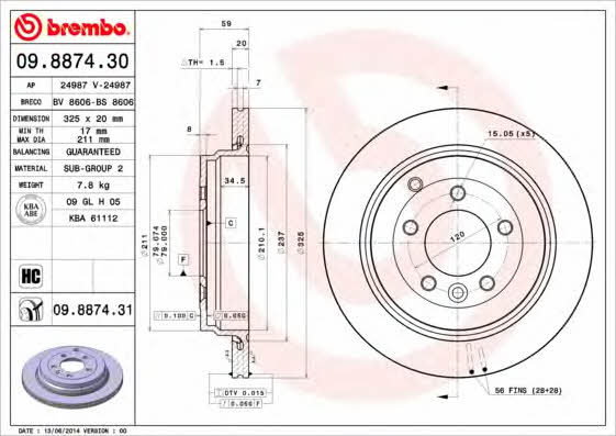 Breco BS 8606 Wentylowana tarcza hamulcowa z tyłu BS8606: Dobra cena w Polsce na 2407.PL - Kup Teraz!