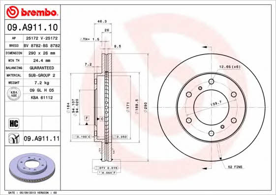 Breco BS 8782 Wentylowana przednia tarcza hamulcowa BS8782: Dobra cena w Polsce na 2407.PL - Kup Teraz!