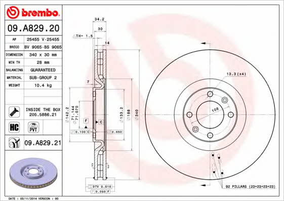 Breco BS 8940 Wentylowana przednia tarcza hamulcowa BS8940: Dobra cena w Polsce na 2407.PL - Kup Teraz!