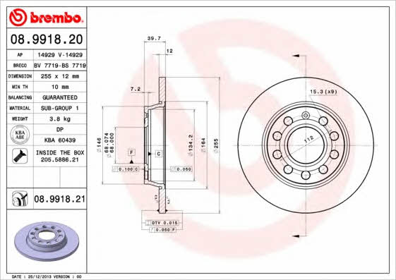 Breco BV 7719 Tarcza hamulcowa tylna, niewentylowana BV7719: Dobra cena w Polsce na 2407.PL - Kup Teraz!