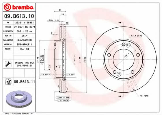 Breco BS 8971 Тормозной диск передний вентилируемый BS8971: Отличная цена - Купить в Польше на 2407.PL!