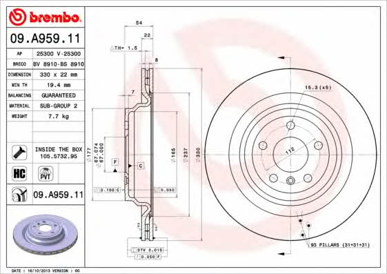 Breco BV 8910 Tarcza hamulcowa BV8910: Dobra cena w Polsce na 2407.PL - Kup Teraz!