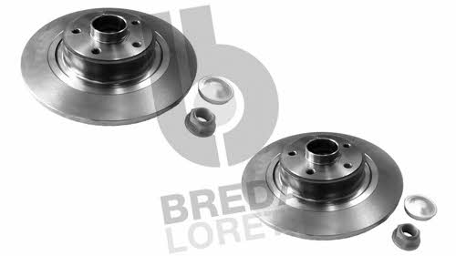 Breda lorett DFM 0007 Rear brake disc, non-ventilated DFM0007: Buy near me in Poland at 2407.PL - Good price!