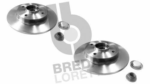 Breda lorett DFM 0008 Rear brake disc, non-ventilated DFM0008: Buy near me in Poland at 2407.PL - Good price!