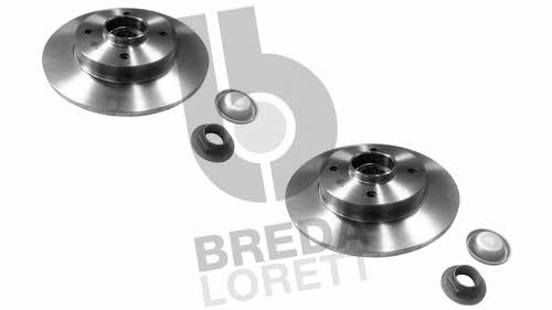 Breda lorett DFM 0009 Rear brake disc, non-ventilated DFM0009: Buy near me in Poland at 2407.PL - Good price!