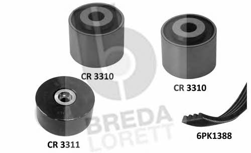 Breda lorett KCA 0015 Drive belt kit KCA0015: Buy near me at 2407.PL in Poland at an Affordable price!