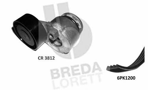 Breda lorett KCA 0042 Drive belt kit KCA0042: Buy near me in Poland at 2407.PL - Good price!