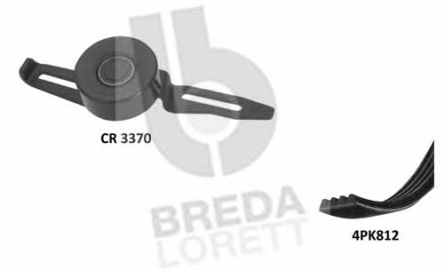 Breda lorett KCA 0057 Drive belt kit KCA0057: Buy near me in Poland at 2407.PL - Good price!