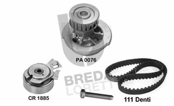 Breda lorett KPA 0019F TIMING BELT KIT WITH WATER PUMP KPA0019F: Buy near me in Poland at 2407.PL - Good price!