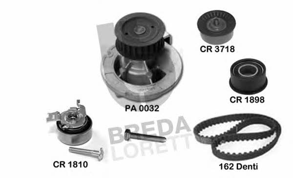 Breda lorett KPA 0718B Ремень ГРМ, комплект с водяным насосом KPA0718B: Купить в Польше - Отличная цена на 2407.PL!