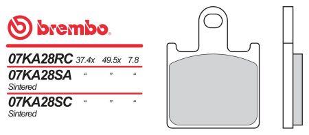 Brembo 07KA28SC Disc brake pad set 07KA28SC: Buy near me in Poland at 2407.PL - Good price!