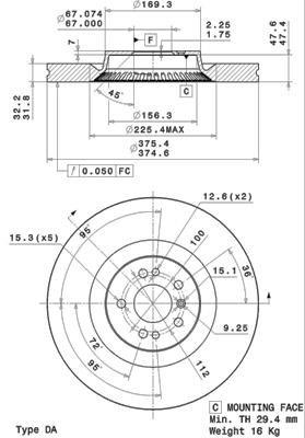 Купить Brembo 09R10511 – отличная цена на 2407.PL!