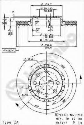 Купить Brembo 09552724 – отличная цена на 2407.PL!