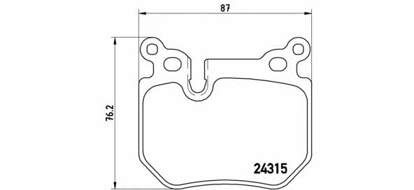 Klocki hamulcowe, zestaw Brembo 07.B315.03