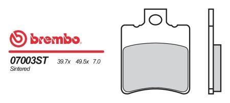 Brembo 0700334 Disc brake pad set 0700334: Buy near me in Poland at 2407.PL - Good price!