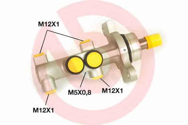 Цилиндр тормозной, главный Brembo M 61 028