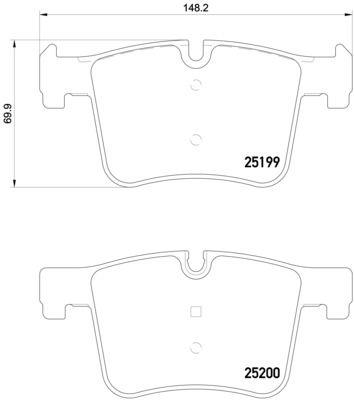 Brembo Klocki hamulcowe, zestaw – cena 202 PLN