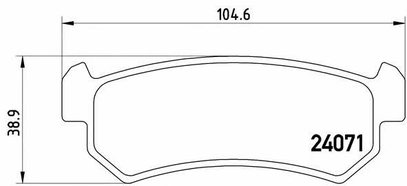 Купить Brembo P10001 – отличная цена на 2407.PL!