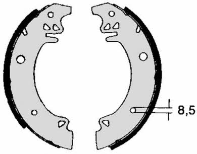 Szczęki hamulcowe, zestaw Brembo S 61 533