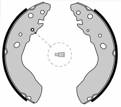 Колодки тормозные барабанные, комплект Brembo S 79 522