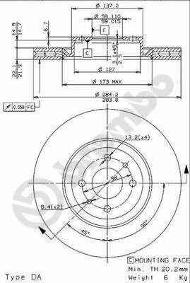 Купити Brembo 09962414 – суперціна на 2407.PL!